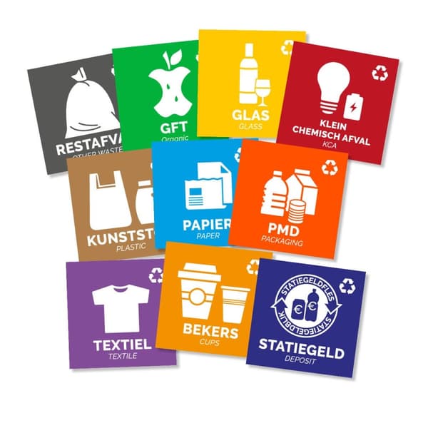 Plafor - Bin Sticker Sett med 10 stk.