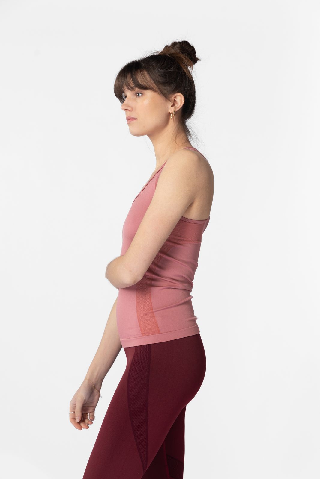 Roze seamless tanktop