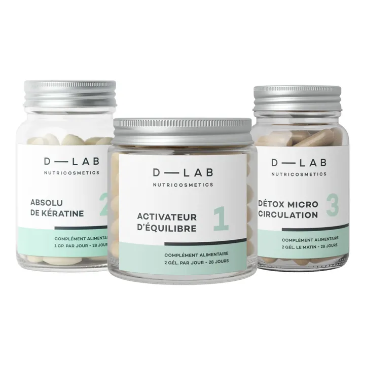D-LAB NUTRICOSMETICS Programme Masse-Capillaire - 1 mois