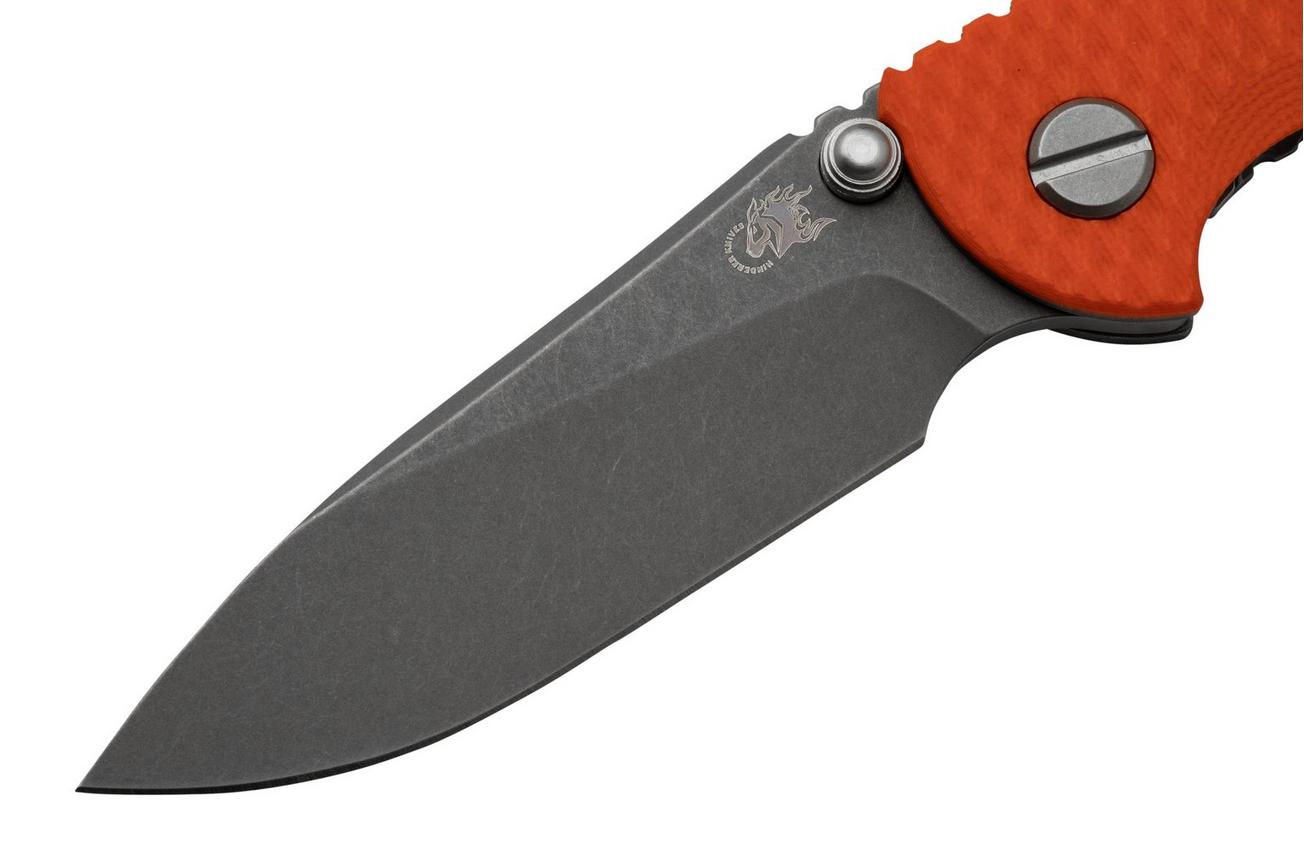 Rick Hinderer XM18 3.0” Slicer Non-Flipper CPM 20CV Orange G10 zakmes