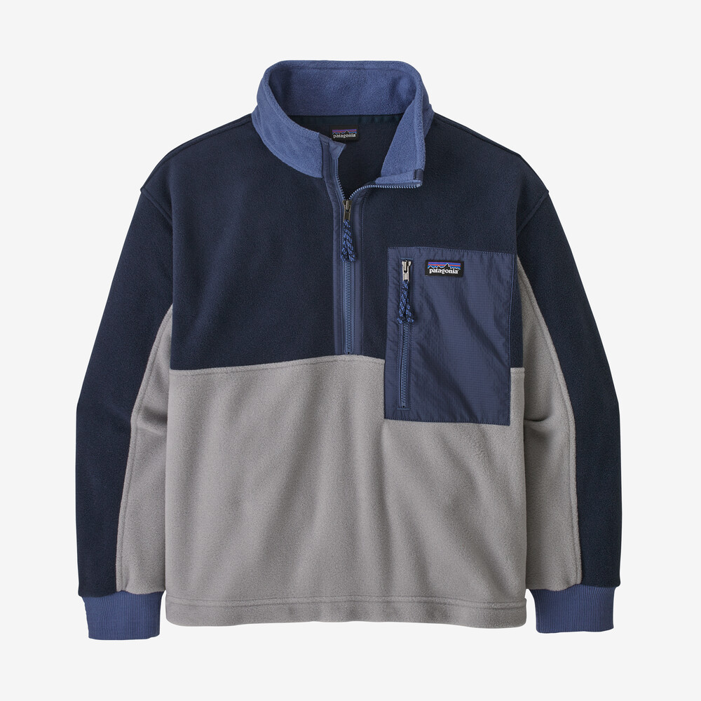 Microdini Fleece-Pullover für Kinder mit 1/2-Reißverschluss