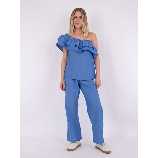 Neo Noir Astra Chambray Bukser, Blå, 36