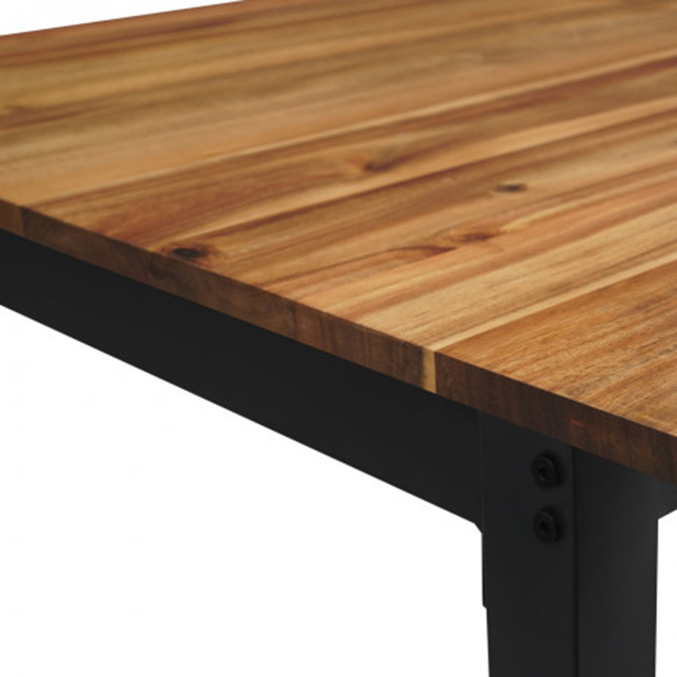 Pratik Garden Table extensible  noir/bois - 160/200x80x75 cm