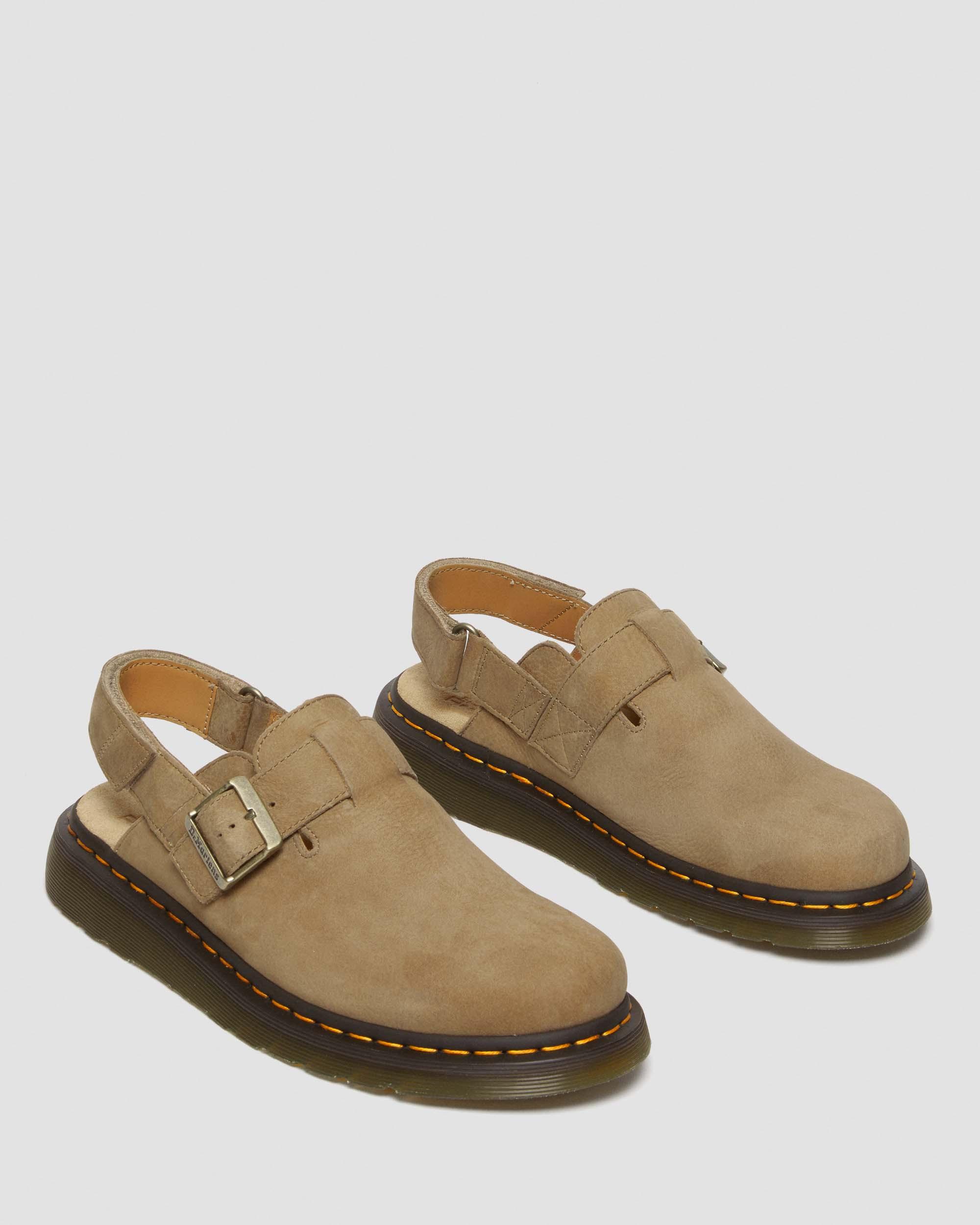 Jorge II Tumbled Nubuck Leather Slingback Mules