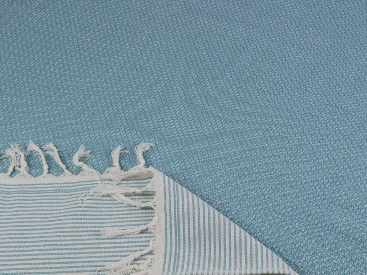 PHLOX 100 x 200 cm hamamdoek - honingraat denim