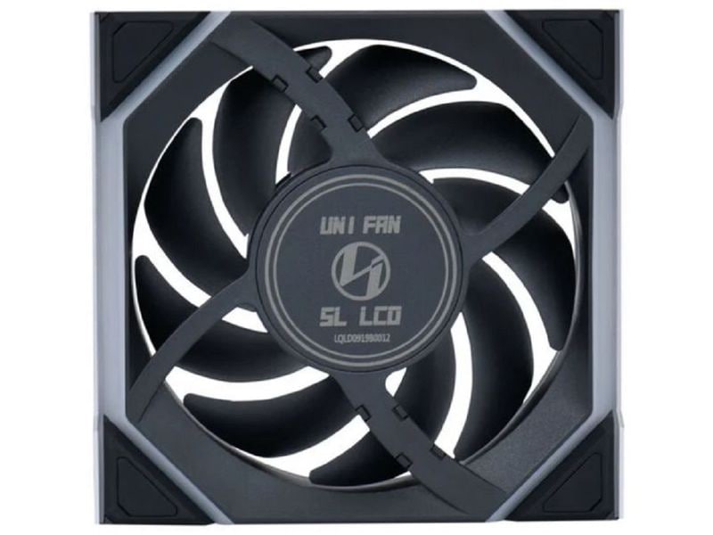 Lian Li PC-Lüfter UNI FAN SL 120 Reverse Blade 3er-Pack Wireless LCD Lüfter Inklusive Controller zum Steuern der Drahzahl, Lichteffekte und des LCDs