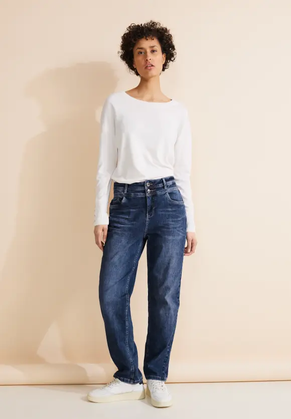 Casual Fit Jeans - mid blue washed