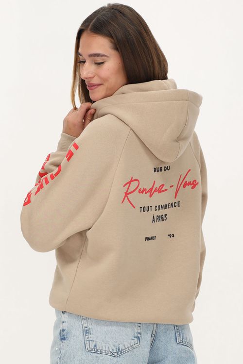 Beige hoodie 