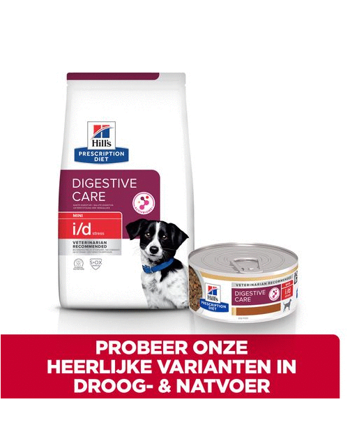 Hill's Prescription Diet I\/D Stress Mini Digestive Care Zak Kip - Hondenvoer