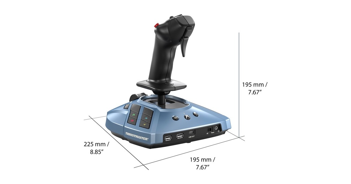 ThrustmasterTCA Sidestick X Airbus Edition joystick  (Zwart, Pc, Xbox Series X|S)