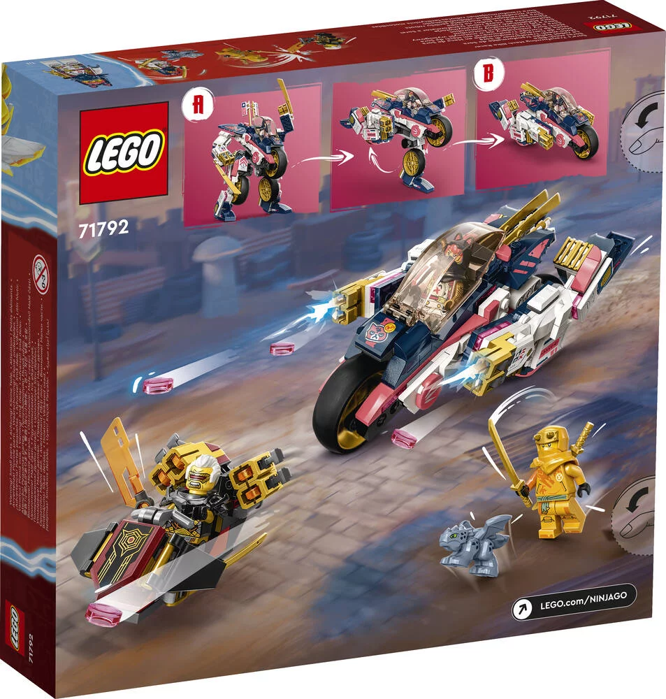 LEGO®NINJAGO® 71792 - LE ROBOT BOLIDE TRANSFORMABLE DE SORA