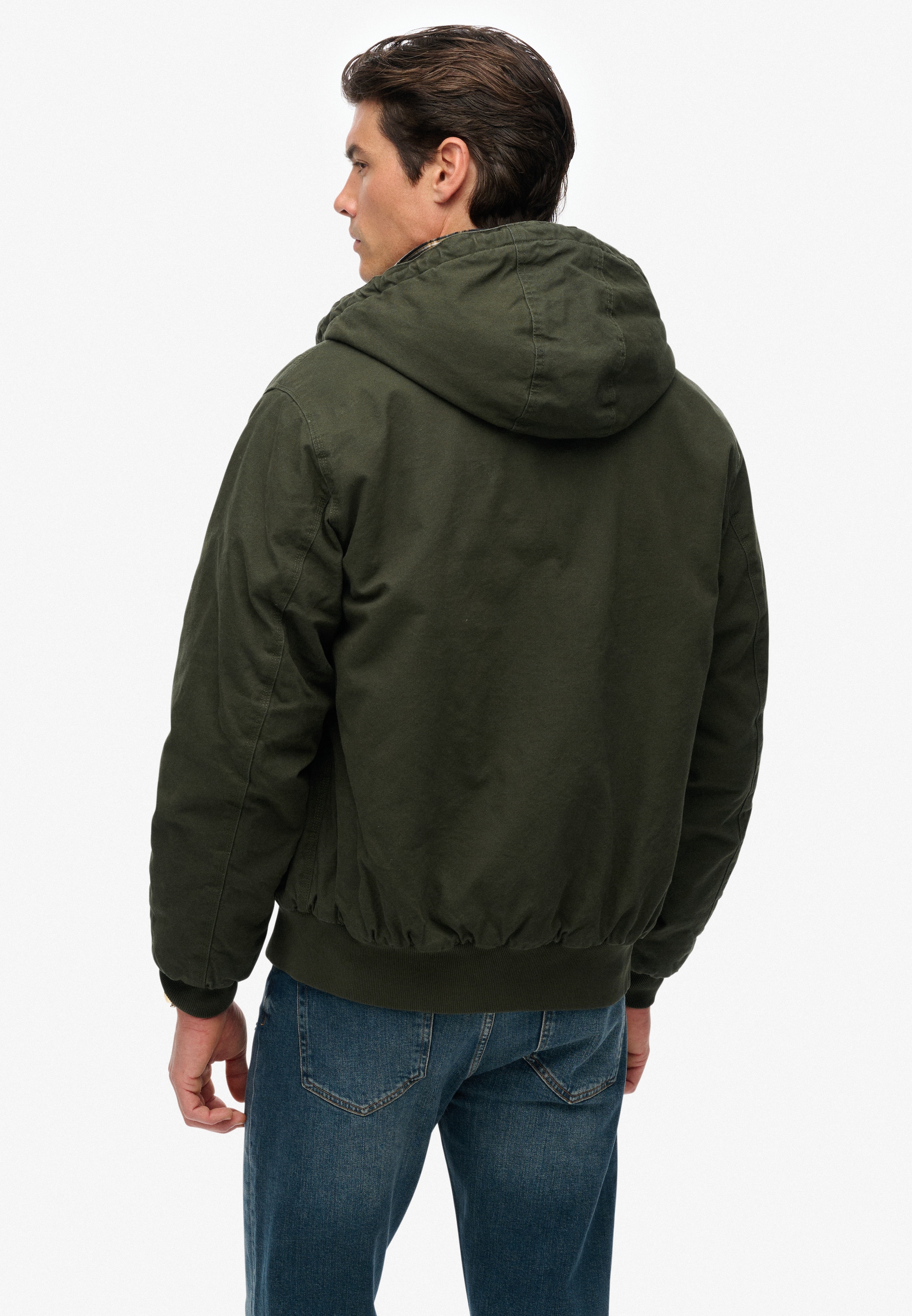 Superdry Parka »CANVAS SURPLUS HOODED JKT« mit Kapuze