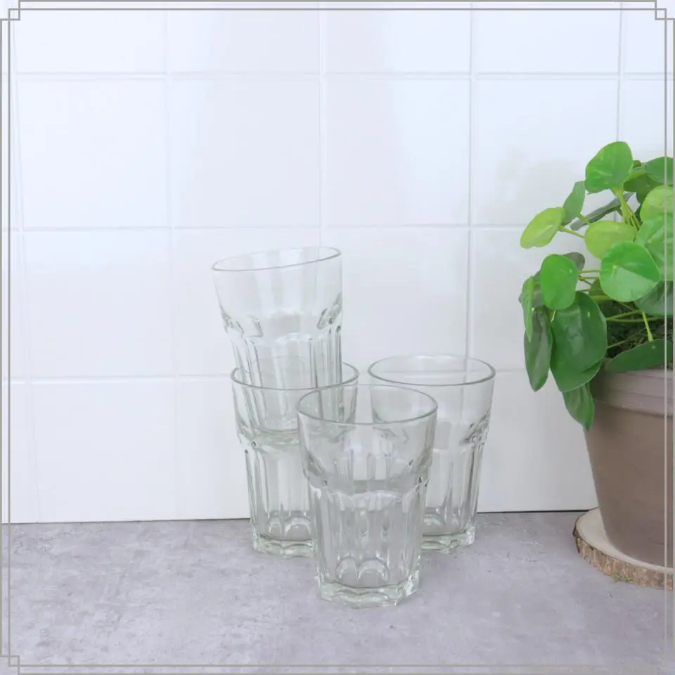 OTIX Limonadeglazen Waterglazen 4 Stuks 36 cl Transparant Glaswerk Stapelbaar