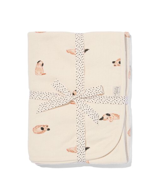 couverture pour berceau 75x100 gaufrée chien