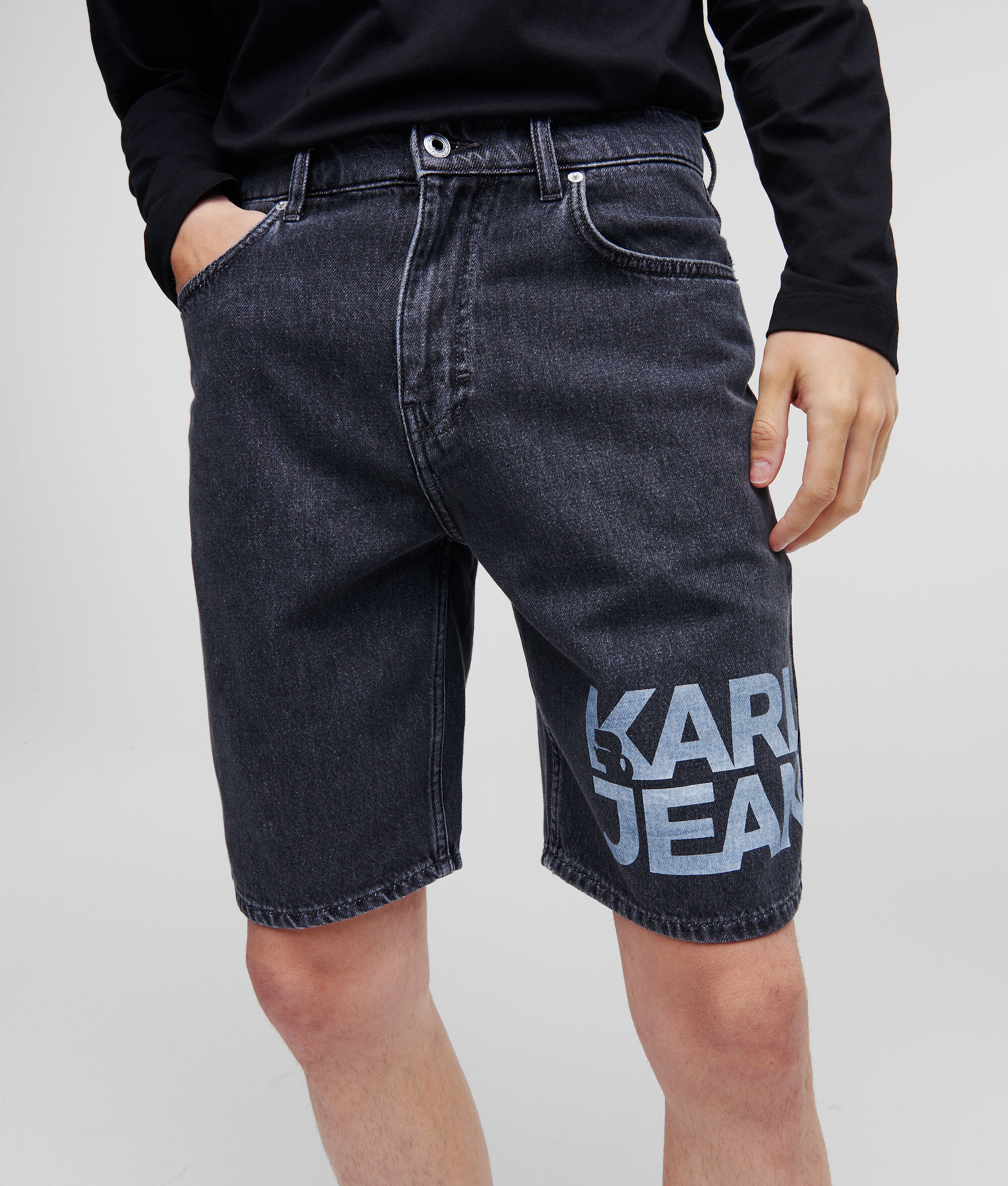 SHORT DÉCONTRACTÉ À LOGO KLJ