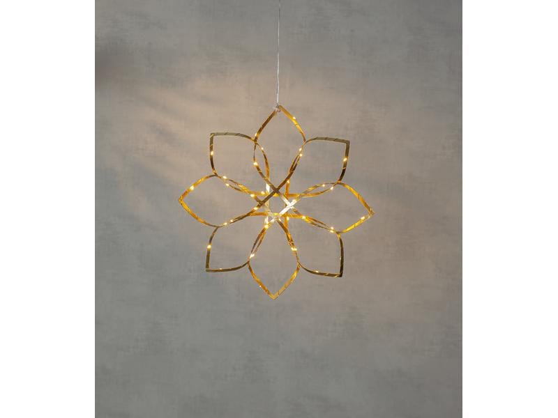 Star Trading Hänger Dekoration Amaze, 48 LEDs, 40 cm, Gold LED Dekoration