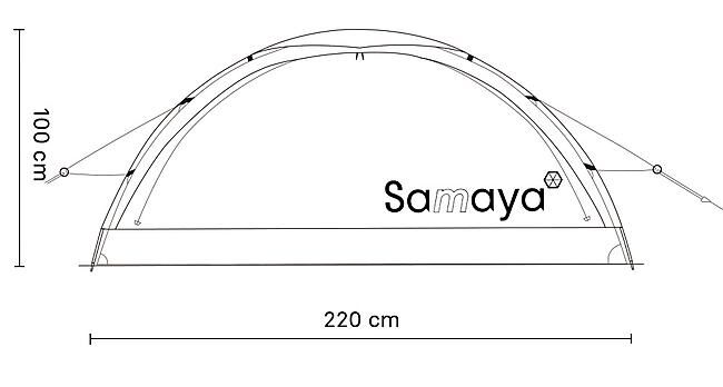SAMAYA - TENTE ALPINE DYNEEMA 2.0 + MOUSTIQUAIRE