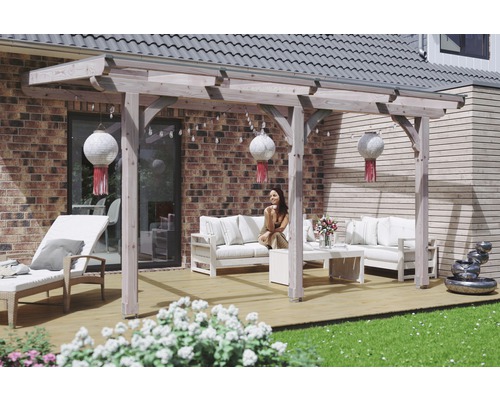 SKAN HOLZ Rimini terrasoverkapping 434x250 cm naturel