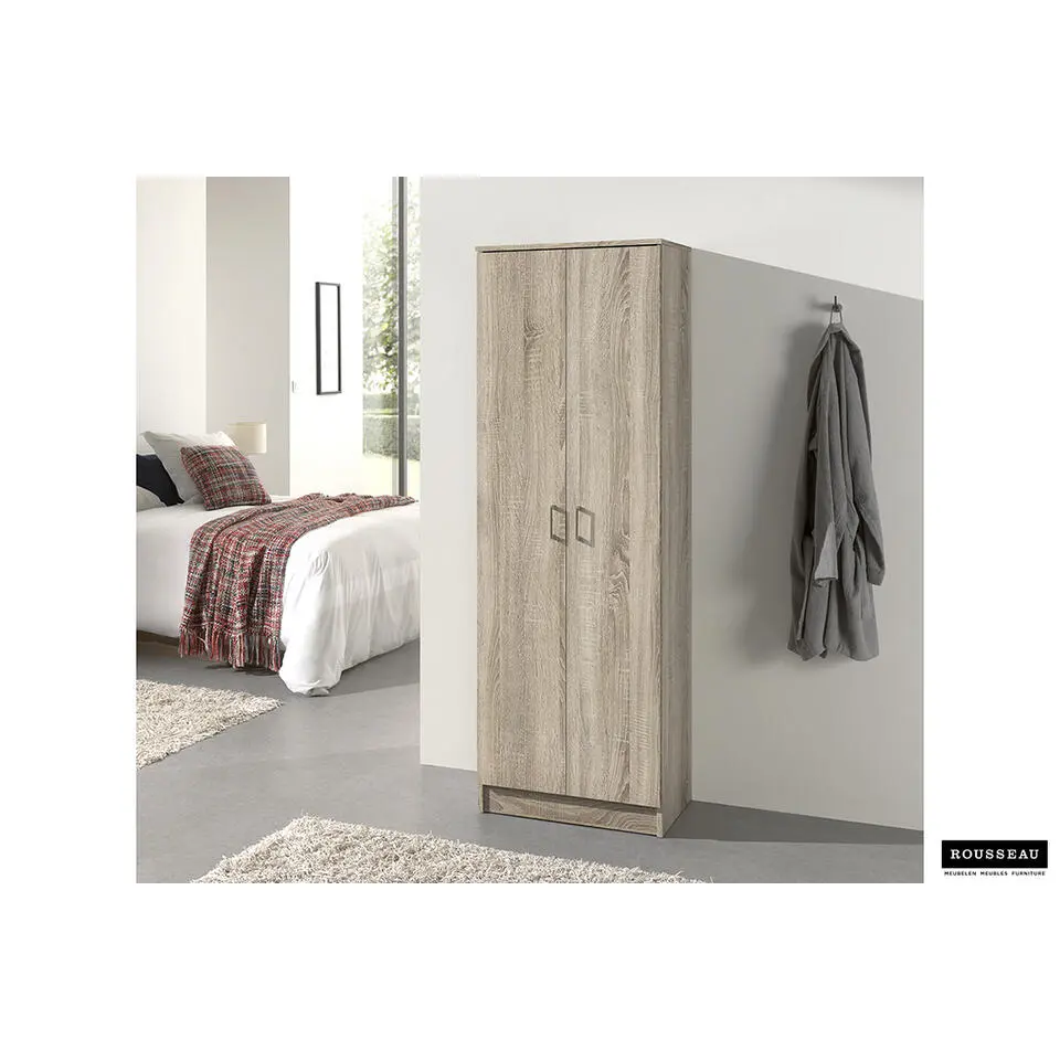 Opbergkast Ray 60cm met 2 deuren en 4 legplanken - sonoma eik