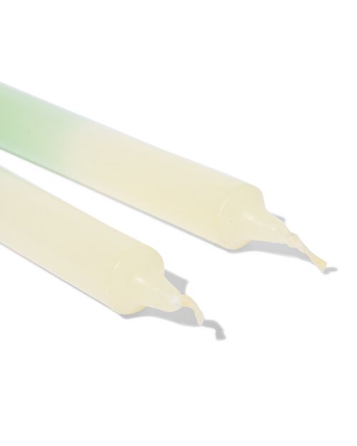 bougies ménagères courtes dip-dye - 2 pièces