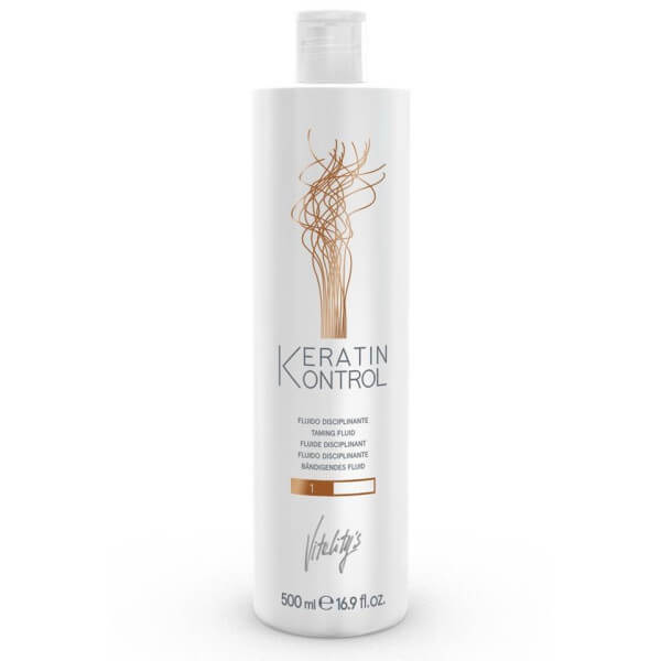 Fluide disciplinant n1 cheveux normaux-épais Keratin Kontrol Vitality's 500ML