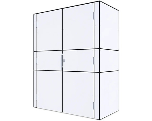 Tuinkast Bertilo HPL highboard 155 x 75 x 193 cm wit