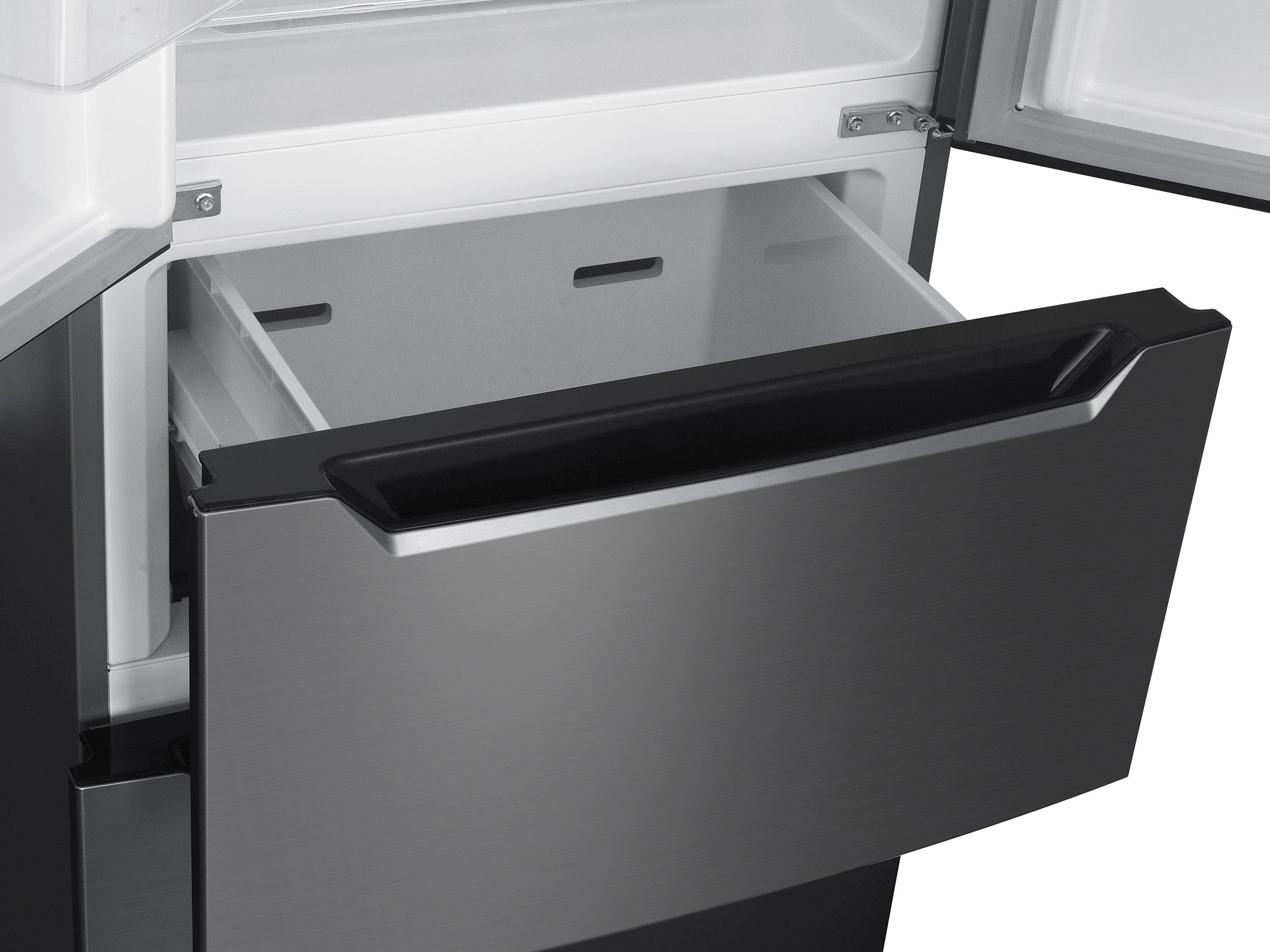 Kühlschrank mit Gefrierer 320L silbergrau