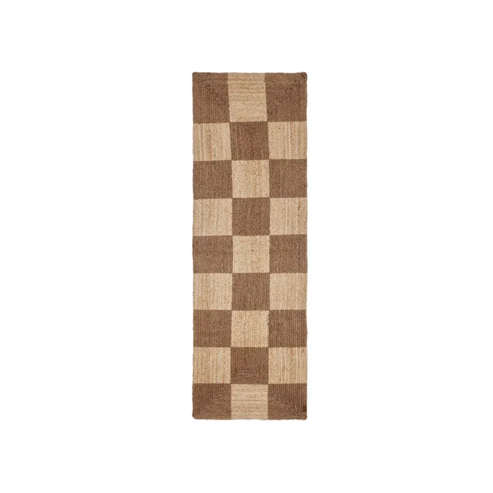 Oyoy Tapis Chess en jute