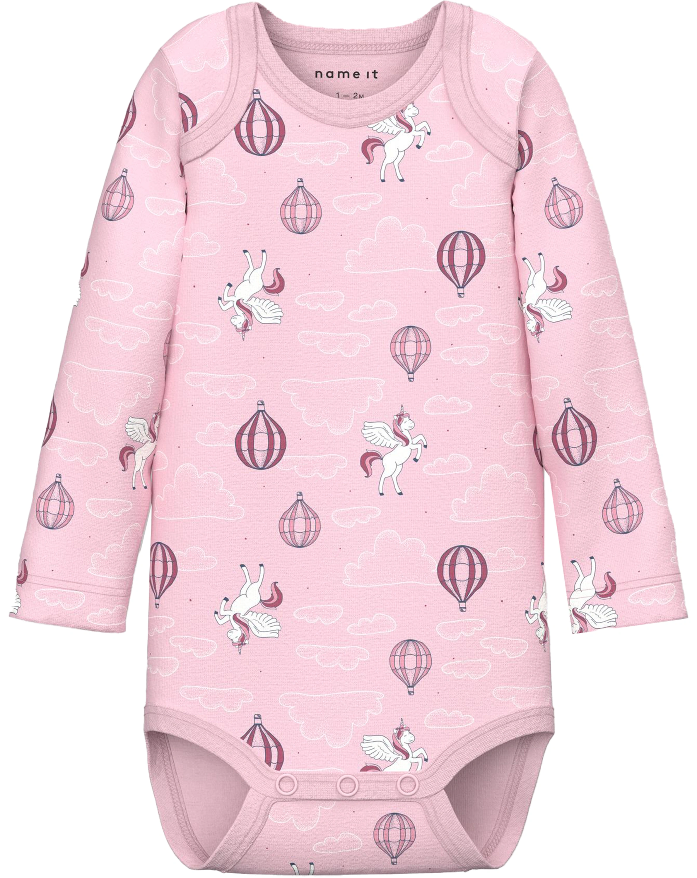 Langarmbody NBFBODY 3er Pack in parfait pink