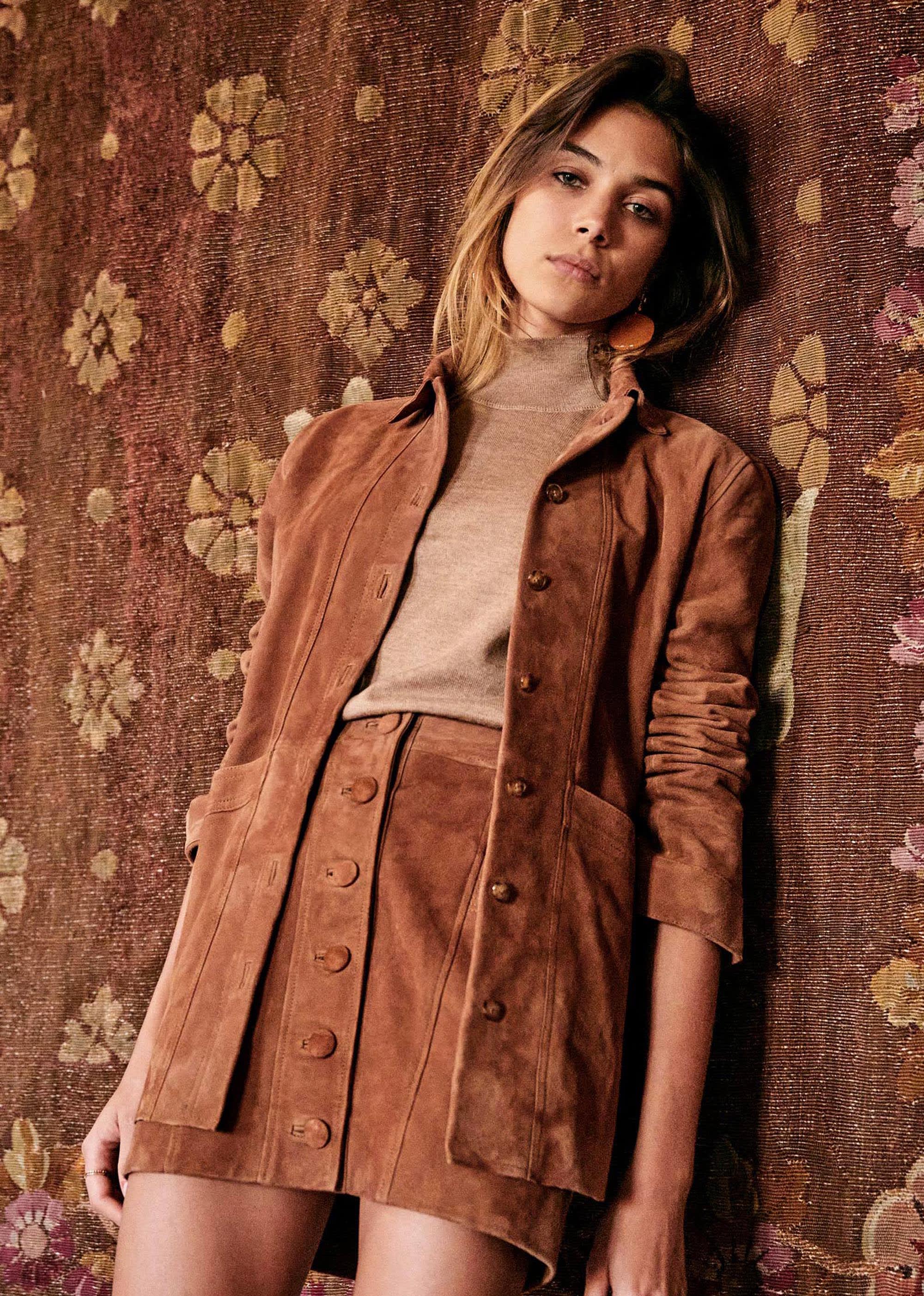 Veste Will - Camel Daim - E-SHOP/VESTES 5905706