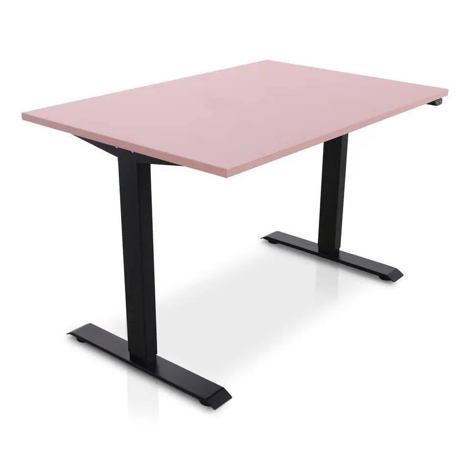 MRC EASY Zit-Sta Bureau – Elektrisch Verstelbaar – 140x80 cm – Blad Dusty Rose