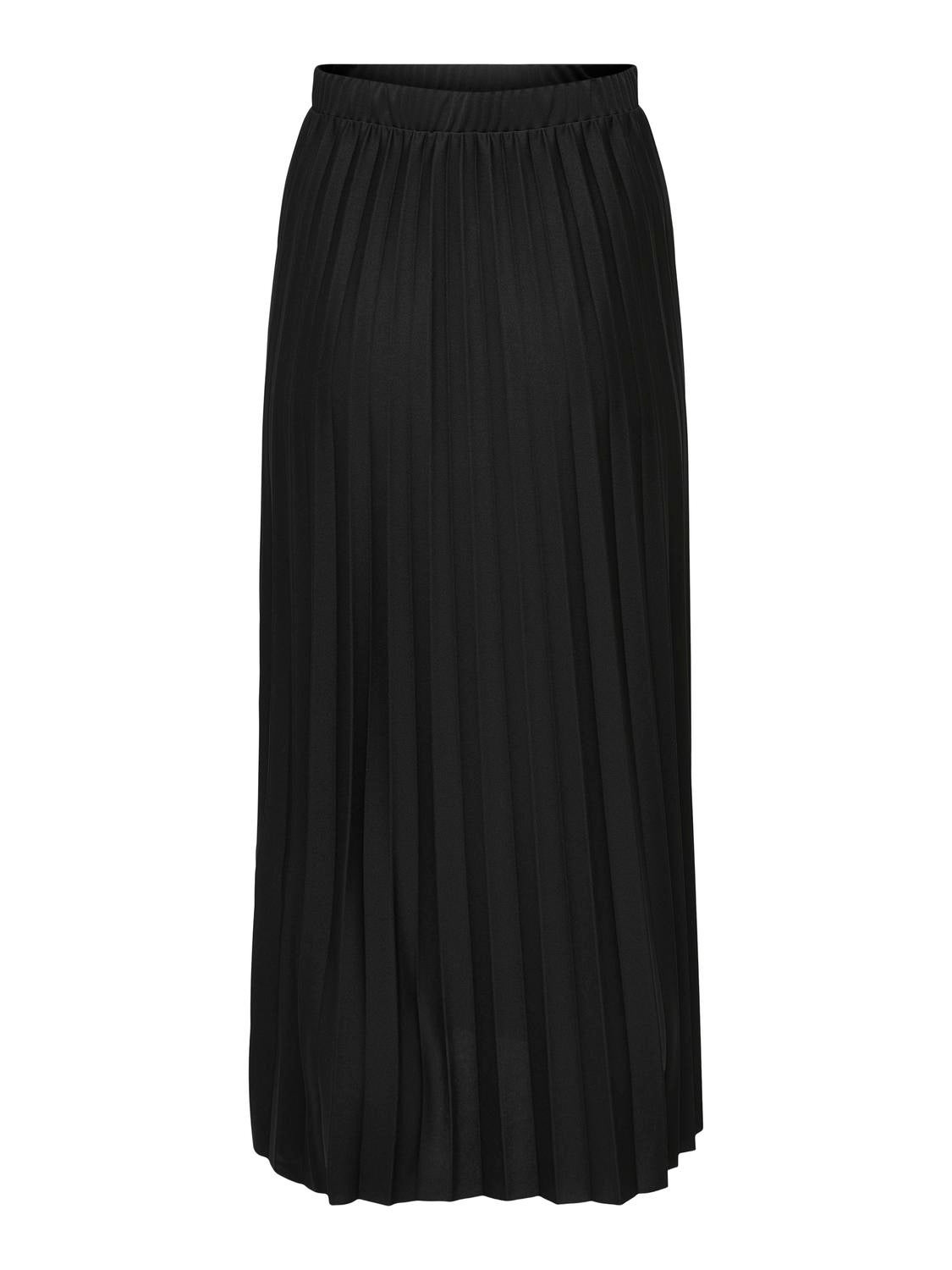 OLMNEWMELISA Plissierter Rock Black