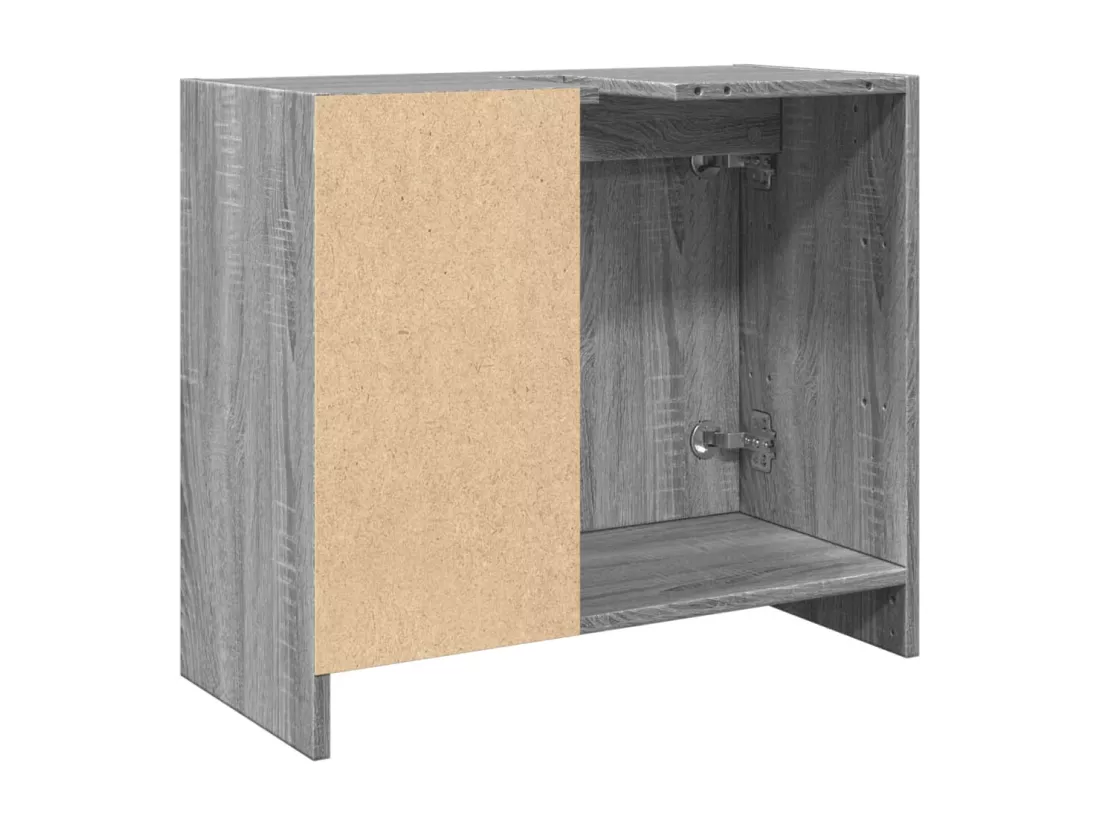 Armoire d'évier sonoma gris 63x29x55 cm bois d'ingénierie