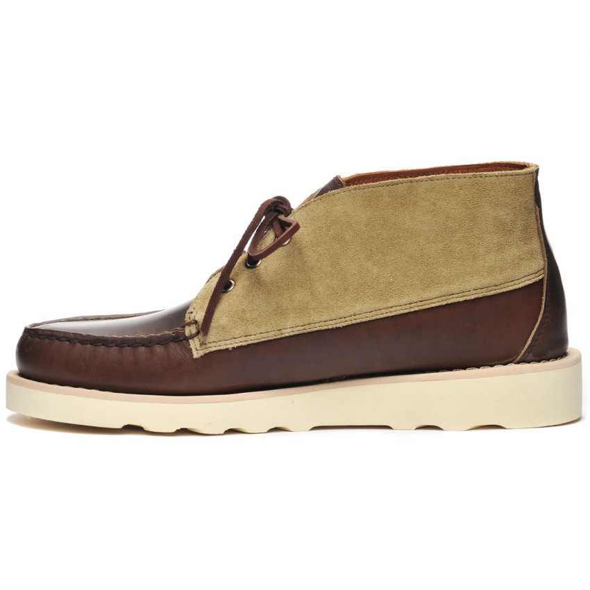 TATANKA EVA WAXY SUEDE DARK BROWN DARK MILITARY-Mocassin montant en cuir pour homme