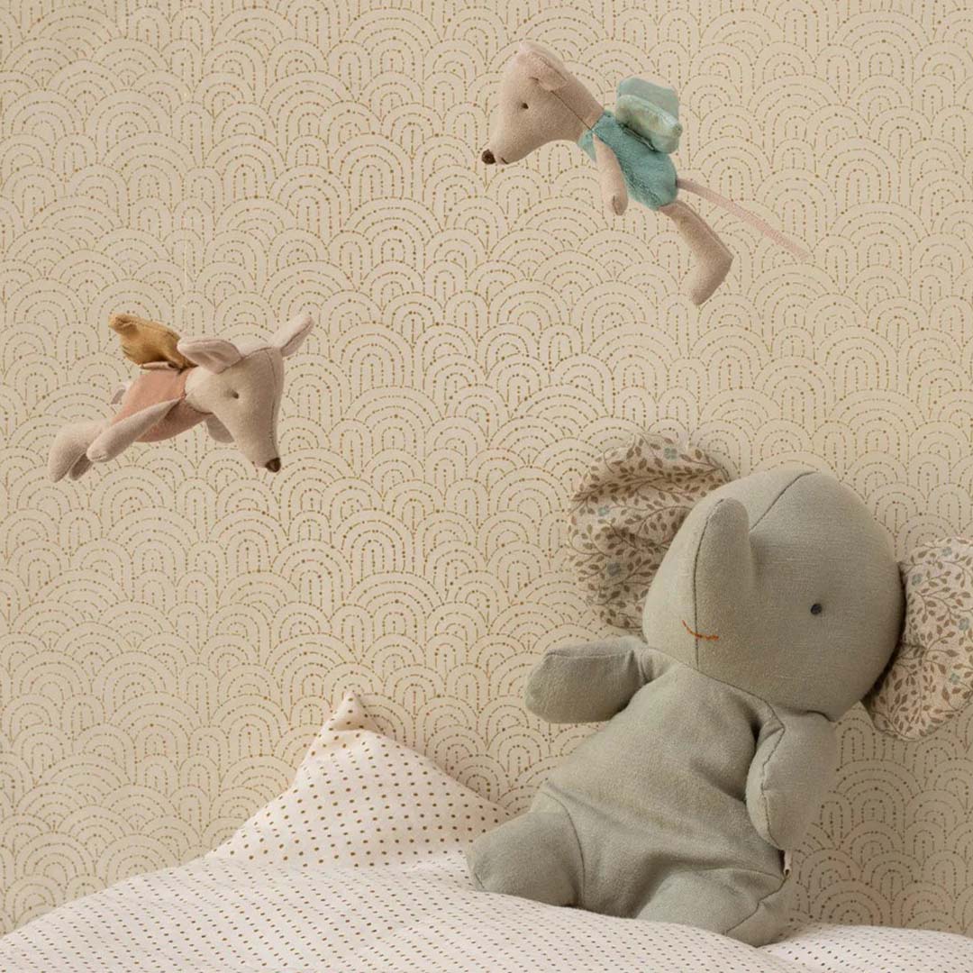 maileg knuffelmuis kleine fee - mint - 11 cm