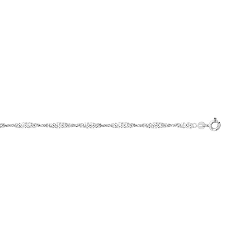 Chaine argent 925 maille torsadée 50 cm