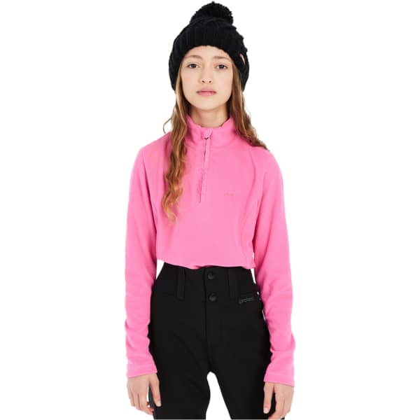 Sweat polaire PROTEST MUTEY JR 1/4 ZIP TOP FOXY PINK