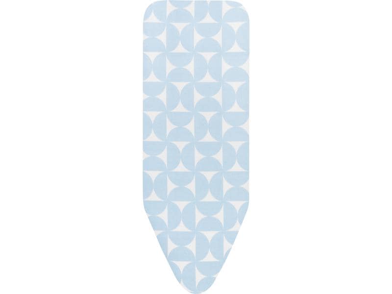 Brabantia Bügelbrettbezug Fresh Breeze 124 x 45 cm, Hellbla Bügelbrettbezug aus Baumwolle