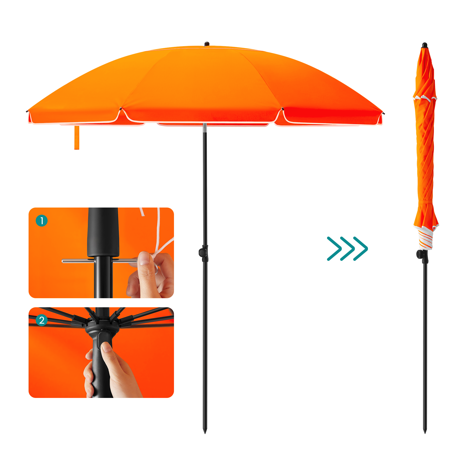 ACAZA Stokparasol Oranje