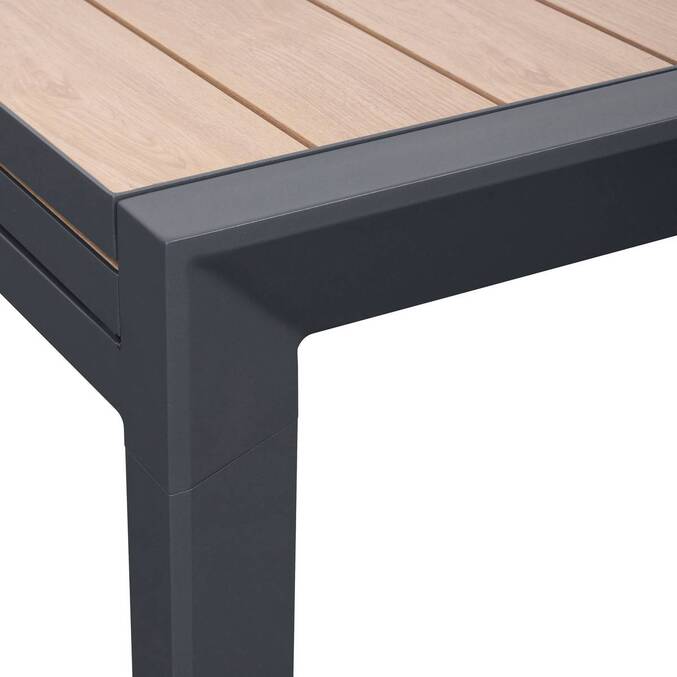 Table de jardin extensible rectangulaire EVASION Honey / Graphite