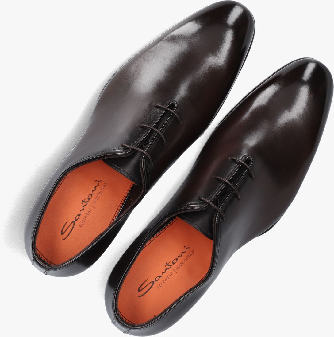 bruine santoni nette schoenen 16229