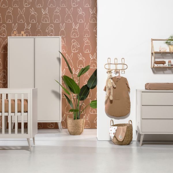 Europe Baby Sterre Babykamer Oatmeal / Oatmeal | Bed 60 x 120 cm   Commode