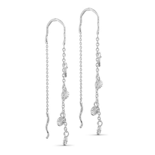 Pure By Nat Kæde Øreringe, Silverplated