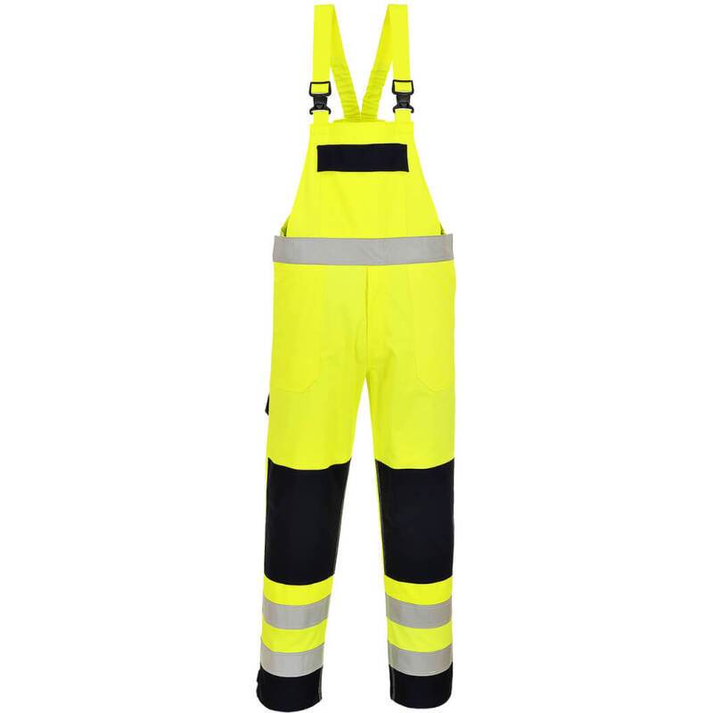 Portwest FR63 Cotte à bretelle Hivis multirisques