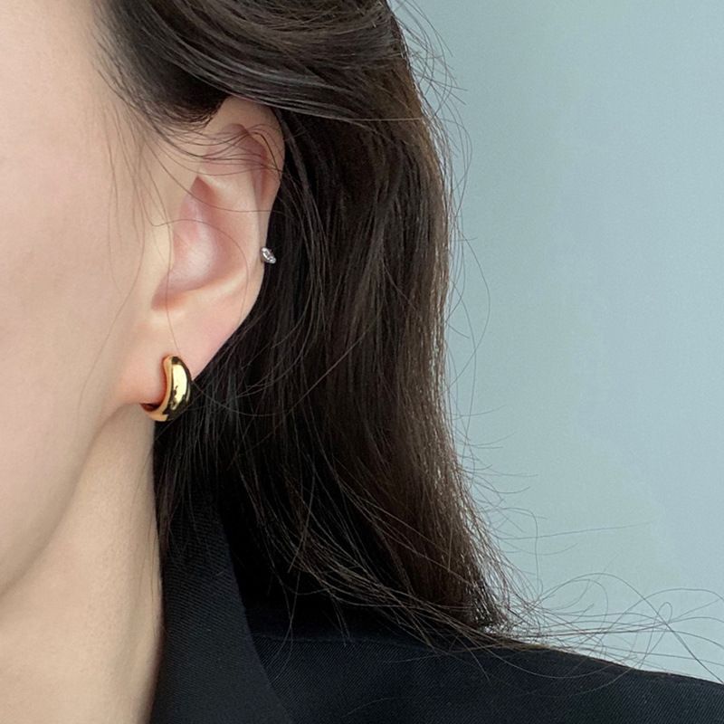 True Glam - Legering Open Hoop Oorbel