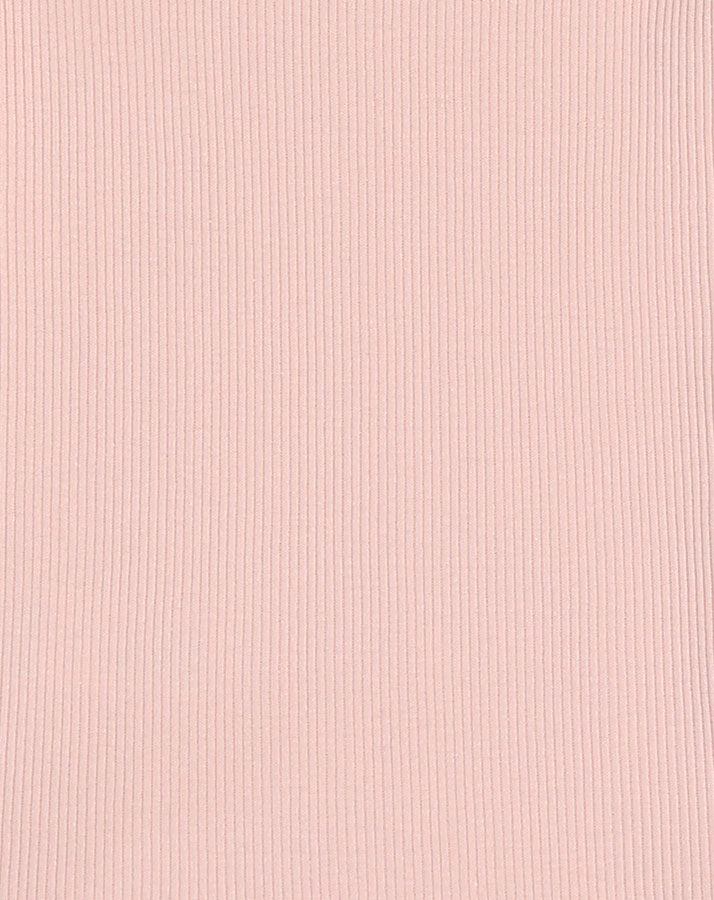 Kurzarm-Body 602 COTTON RIB in pastell rosa