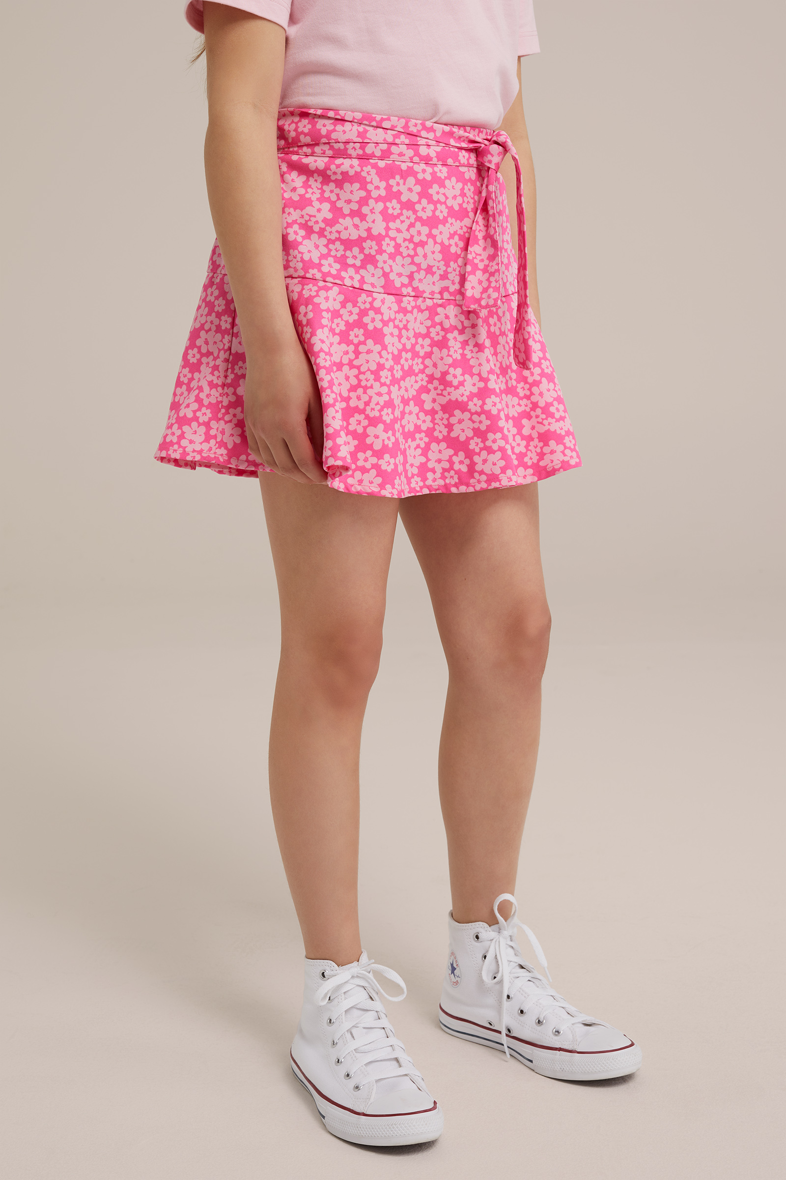 Meisjes skort met dessin WE Fashion Roze