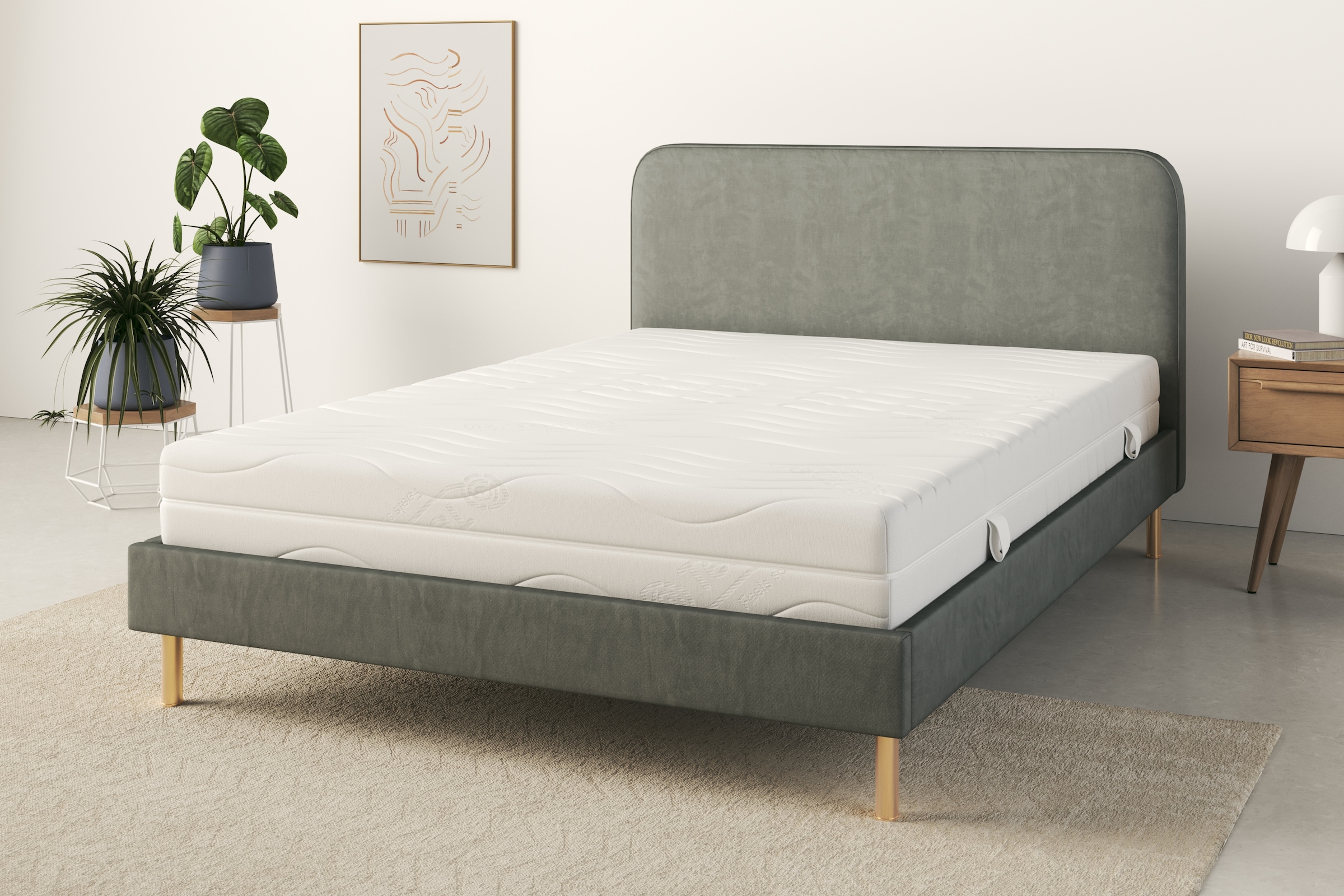 Älgdröm Hybridschaum-Matratze »Tornby, 90x200 cm, 140x200 cm & weitere Grössen« 21 cm hoch Raumgewicht: 39 kg/m³ 1 Stk. tlg. Wendematratzen H2+3/H3+4/H4+5, ergonomisch, atmungsaktiv