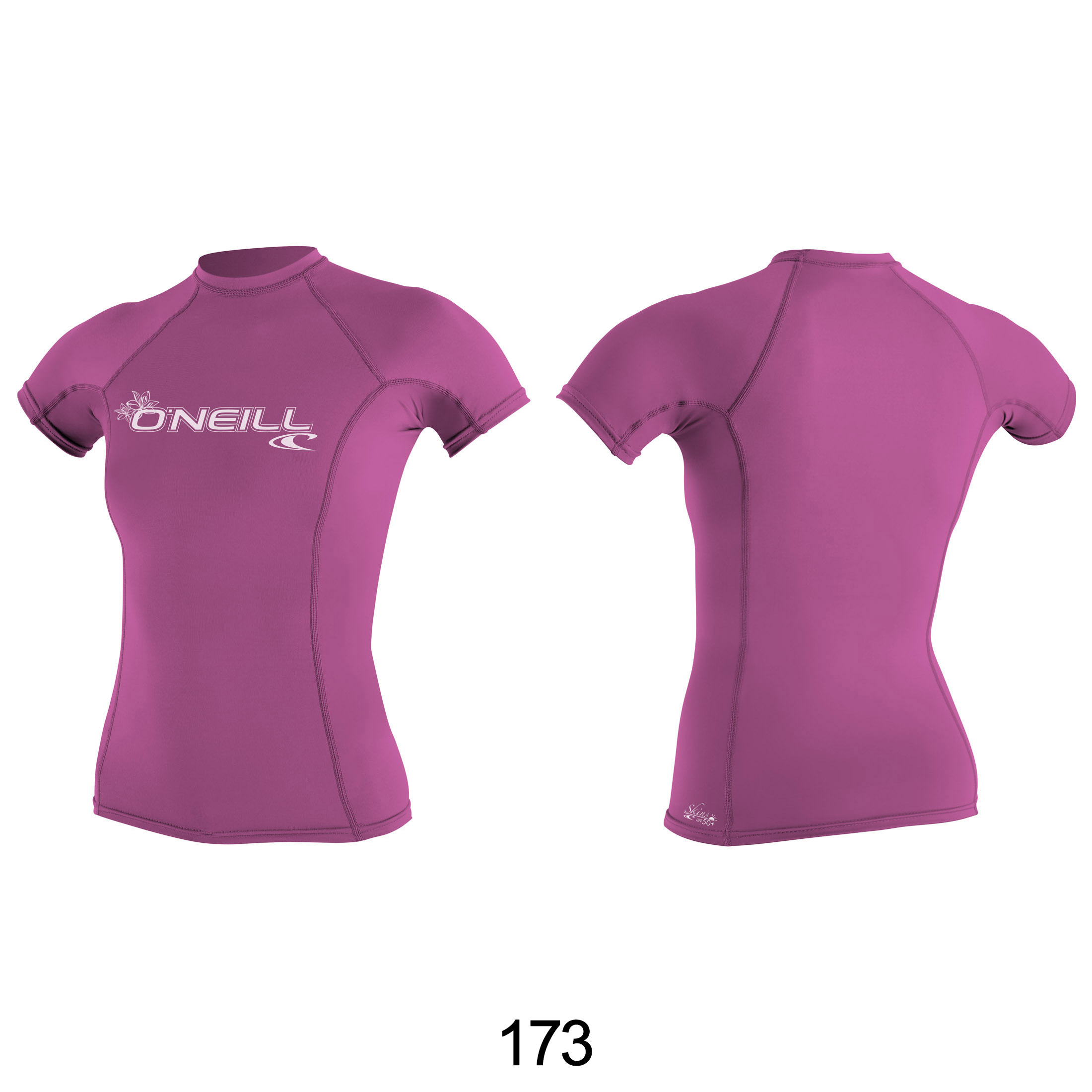 O'Neill Wms Basic Skins S/S Rash Guard FOX pink