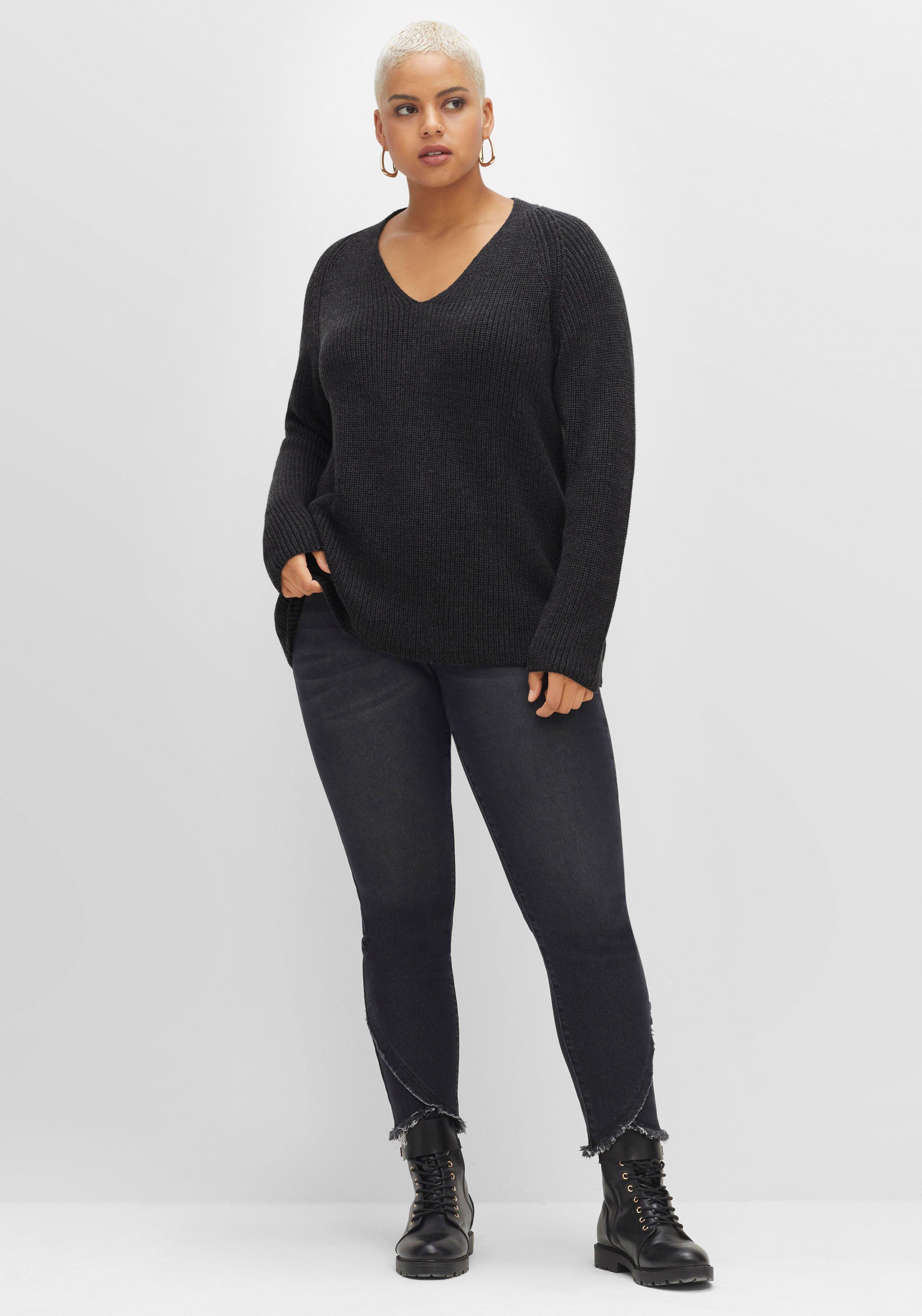 Pullover mit Kaschmir, in leichter A-Linie